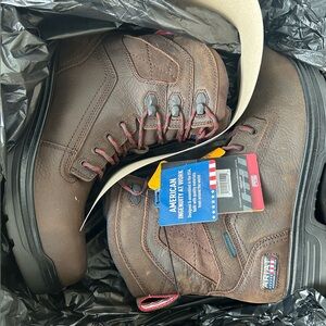 Men’s Turbo 8" USA Assembled Waterproof Carbon Toe Work Boot-10036737-10.5D